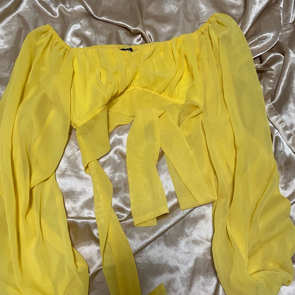 Windsor Vibrant Yellow Chiffon Blouse